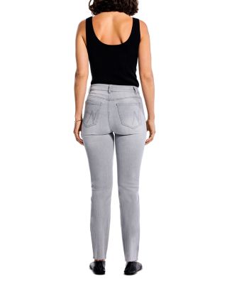 Mid Rise Straight Ankle Jeans in Mercury
