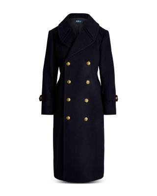 Ralph Lauren Long Wool Melton Coat | Bloomingdale's