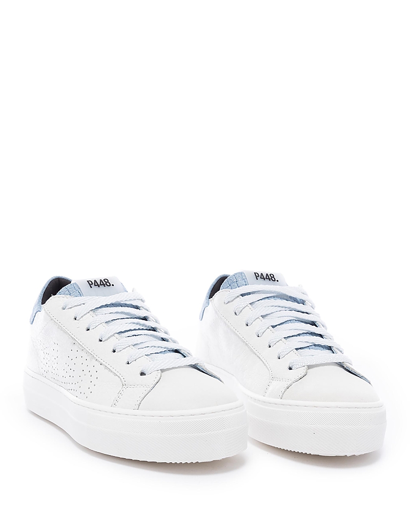 P448 Thea Sneaker In Celeste/wh