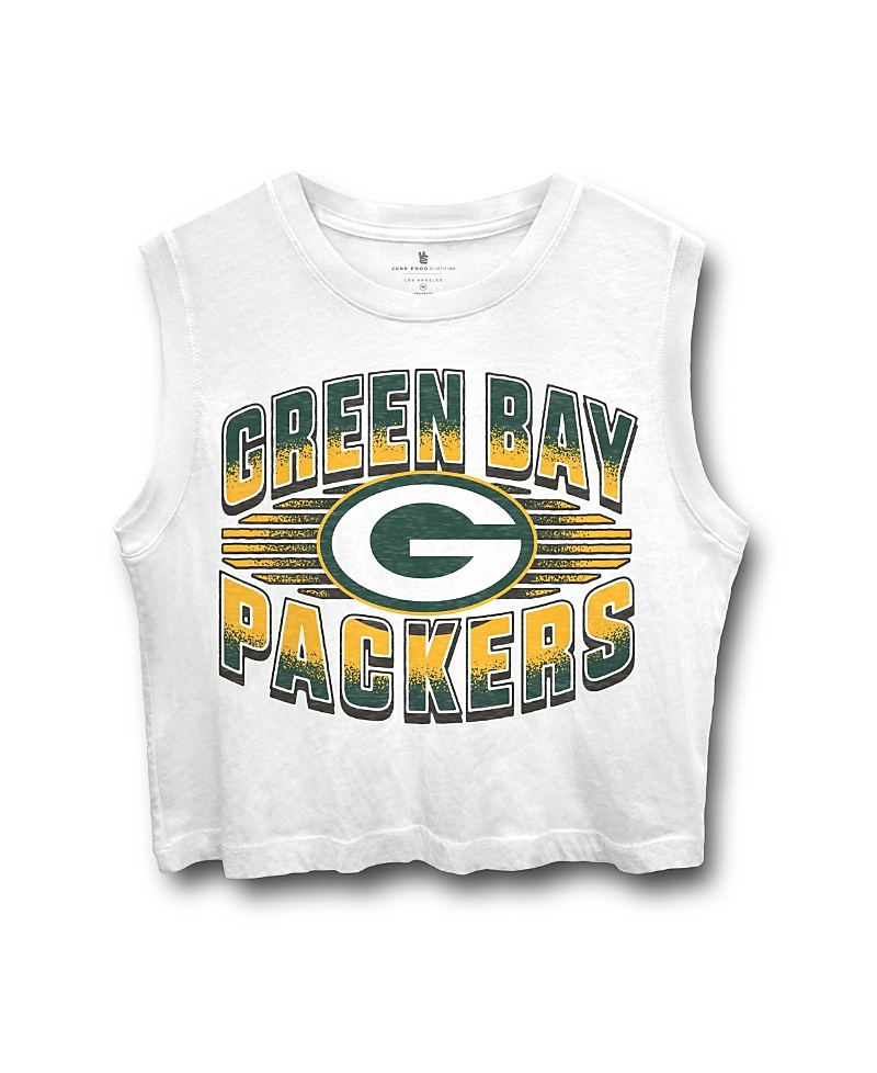 Junk Food Clothing Women's Nfl Green Bay Packers Tank In White