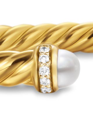 Cablespira Flex&reg; Bracelet in 18K Yellow Gold with Gemstones and Diamonds, 4mm