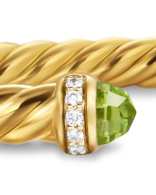 Cablespira Flex&reg; Bracelet in 18K Yellow Gold with Gemstones and Diamonds, 4mm