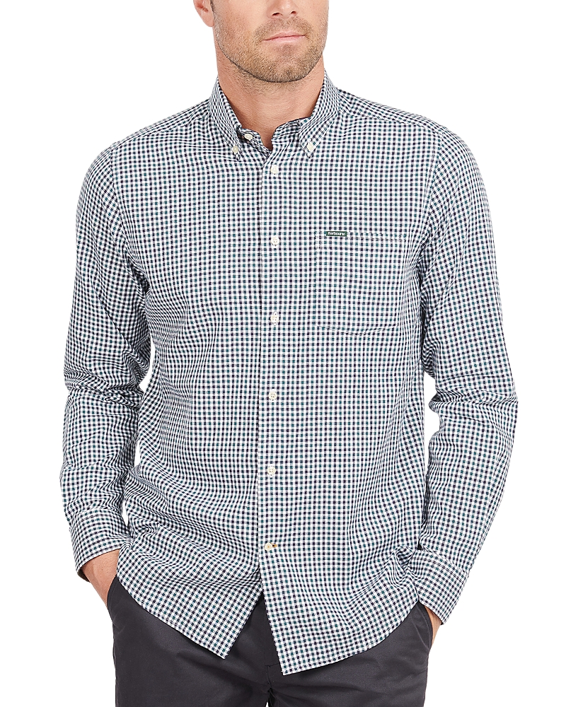 Barbour Padshaw Check Button-down Shirt In Green