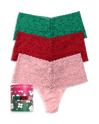 Hanky Panky - Holiday Retro Thongs, Set of 3