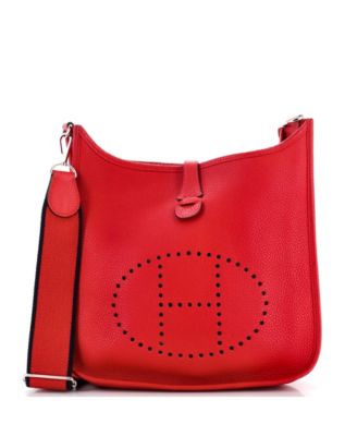 Pre-Owned Hermes Pm Evelyne Bag Gen Iii Clemence