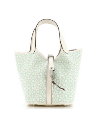 Pre-Owned HERMÈS - PM Picotin Lock Bag Lucky Daisy Printed Swift