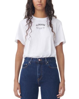 GANNI - Logo Print Tee