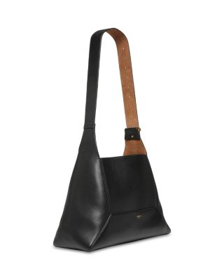 Diamond Hobo Leather Shoulder Bag
