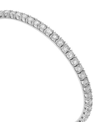 Certified Diamond Tennis Bracelet in 14K White Gold, 5.0 tcw