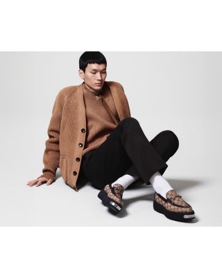 Gucci Men's Magnum Horsebit GG Creeper Loafers | Bloomingdale's Men