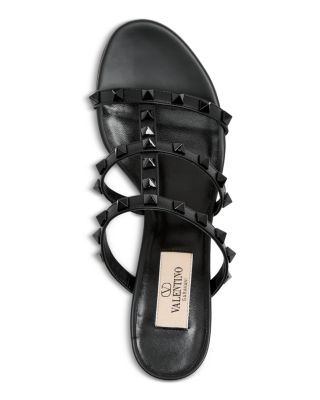 Women's Rockstud Block Heel Slide Sandals