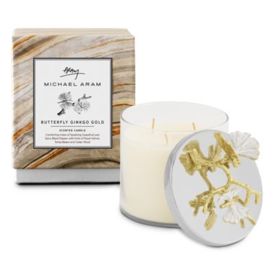 Michael Aram - Butterfly Ginkgo Gold Candle, 13.5 oz.