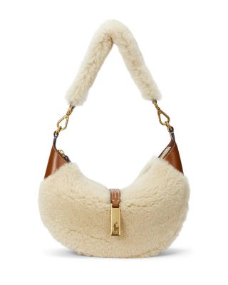 Polo Ralph Lauren - Polo ID Mini Leather Trim Shearling Shoulder Bag