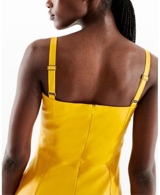 Merci Stretch Leather Dress