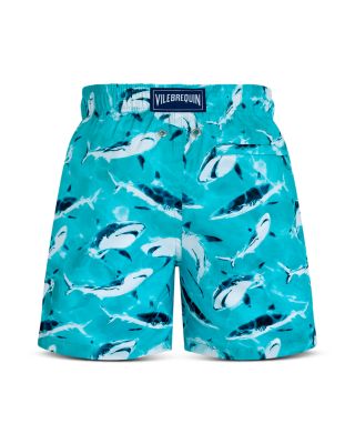 Boys' Jihin Printed 4" Swim Shorts - Little Kid, Big Kid