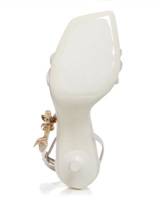 Women's Zea 95 Flower Jewel Satin Sandals