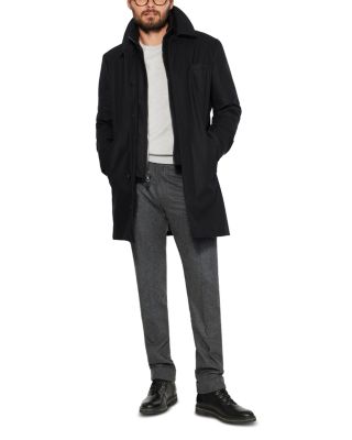 Down Filled Euro Coat With Removable Hood