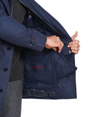 Down Filled Euro Coat With Removable Hood