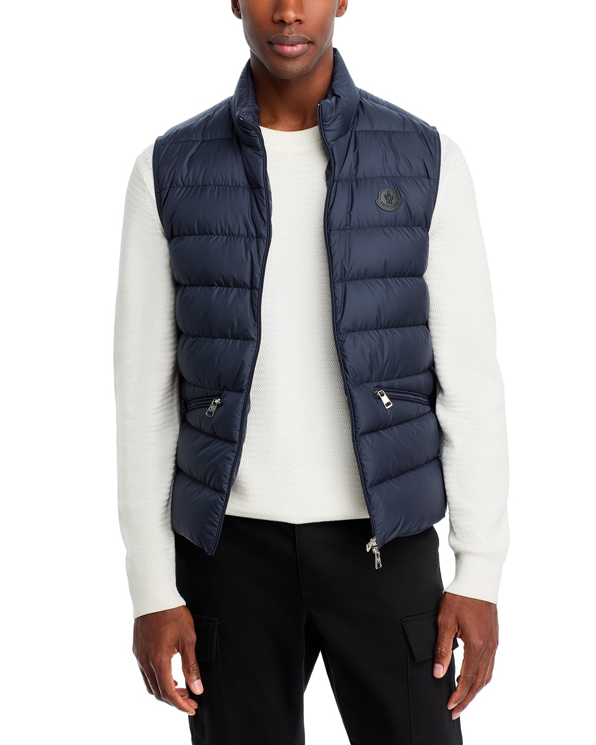Moncler Treompan Down Puffer Vest in Blue