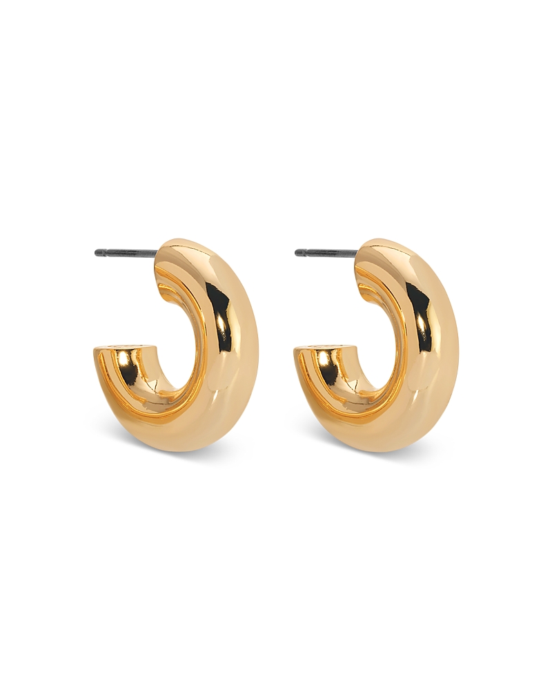 Ettika Mini Thick Classic Hoops In Gold