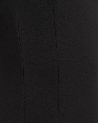 Stretch Crepe Sequin Flower Short Sleeve Sheath Dress