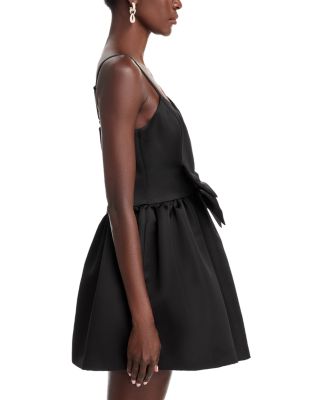 Satin Bow Mini Dress - Exclusive