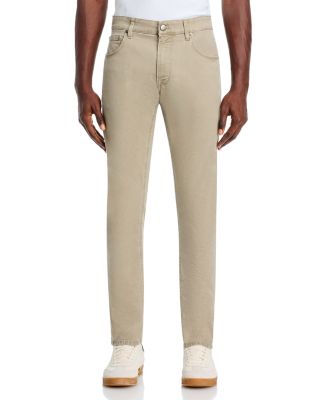 Cotton Stretch Twill Slim Fit 5 Pocket Pants