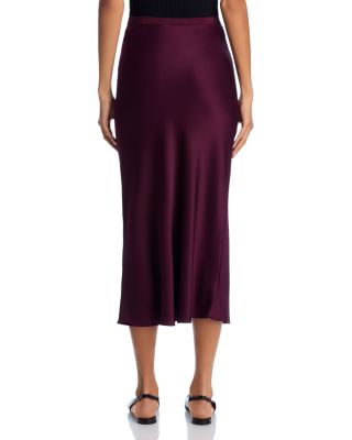 Silk Midi Skirt