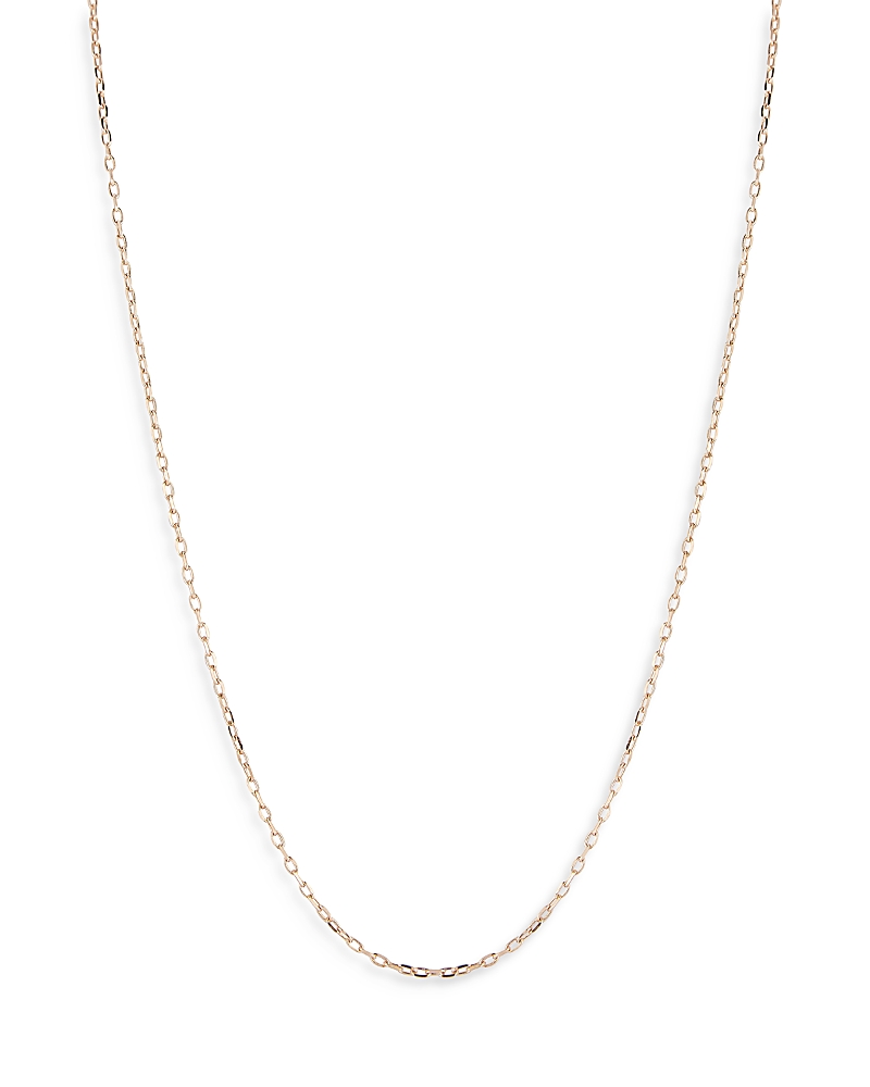 Walters Faith 18k Rose Gold Fine Cable Link Chain Necklace, 16 In Pink