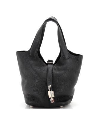 Pre-Owned Hermes Pm Picotin Lock Bag Clemence