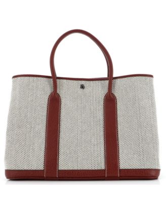 Pre-Owned HERMÈS - 36 Garden Party Tote Toile and Leather