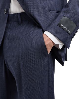 Regular Fit Textured Wool Suit