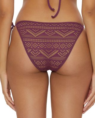 Color Play Crochet Triangle Top &amp; Color Play Crochet Tie Side Bottom