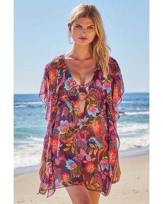 BECCA by Rebecca Virtue Portofino Tunic Swim Cover-Up | Bloomingdale's  Women