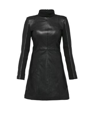 The LBD Upcycled Leather Dress