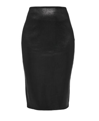 Claude Stretch Leather Skirt