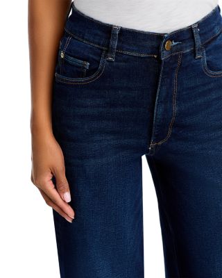 Hepburn High Rise Wide Leg Jeans in Mediterranean
