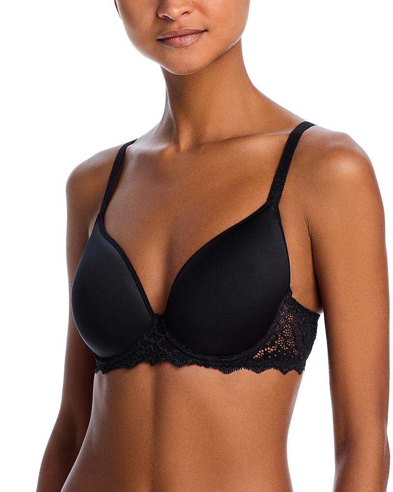 Simone Perele Caresse 3d Plunge T-shirt Bra In Black