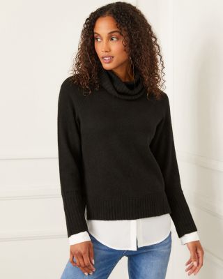 Layered Turtleneck Sweater