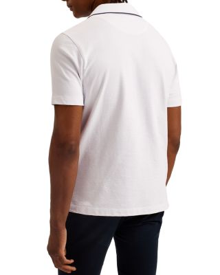 Paisel Open Collar Short Sleeve Polo Shirt