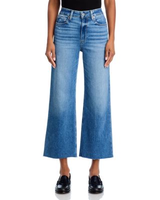 Anessa High Rise Wide Leg Ankle Jeans in Rock Show Distressed