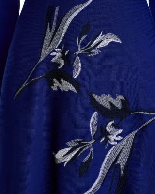 Embroidered Knit Maxi Dress