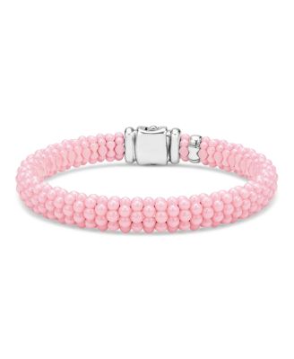 LAGOS - Sterling Silver Pink Caviar Pink Ceramic Beaded Bracelet