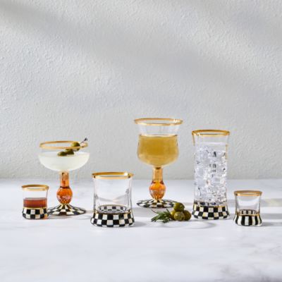 Courtly Check Highball Glass, Set of 2