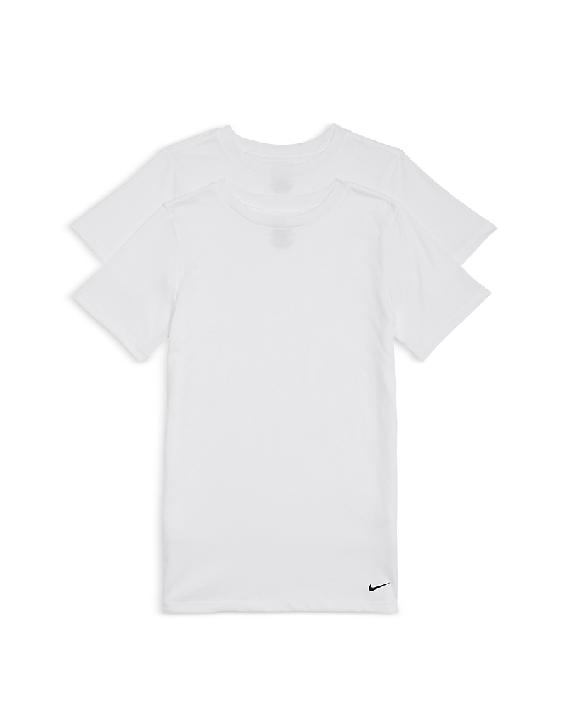 Jordan Nike Boys' Crewneck Undershirt, Pack Of 2 - Big Kid In White