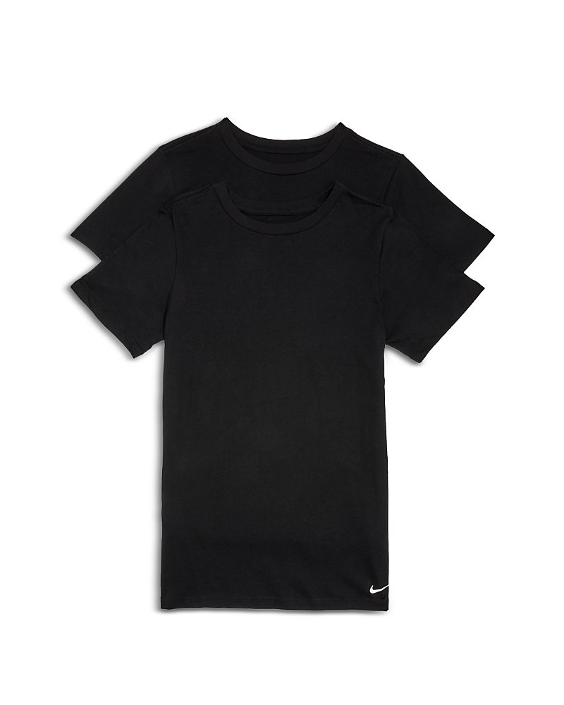 Jordan Nike Boys' Crewneck Undershirt, Pack Of 2 - Big Kid In Black