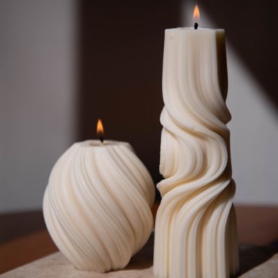 Kange Spiral Column Swirl Candle