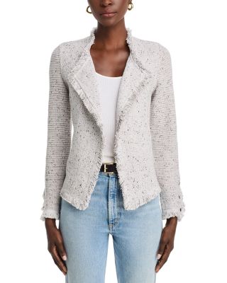 Fringe Mix Knit Jacket