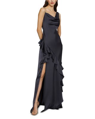 Juliet Charmeuse Cowl Neck Gown