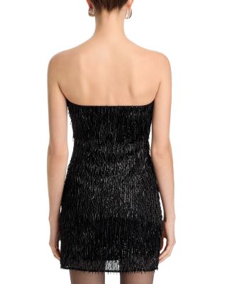 Victaria Sequined Fringe Mini Dress